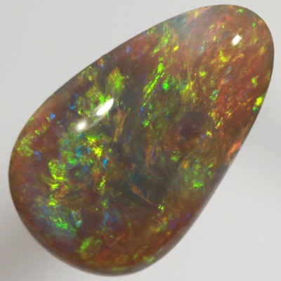 SOLID SEMI BLACK OPAL Bright sparkles of green with a touch of orange